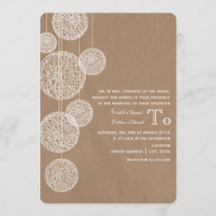 Invitación La cartulina inspiró casarse de los globos de la