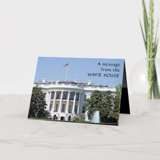 Invitación La Casa Blanca de Trump es el cumpleaños número 50 (Anverso)