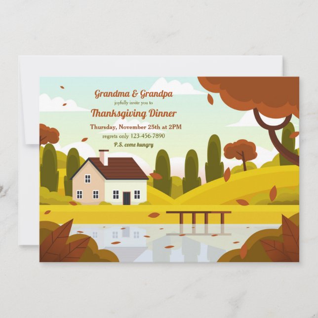 Invitación La casa de la abuela vamos (Anverso)