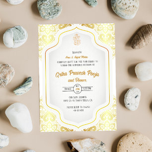 Invitación La casa hindú que calienta a Griha Pravesh