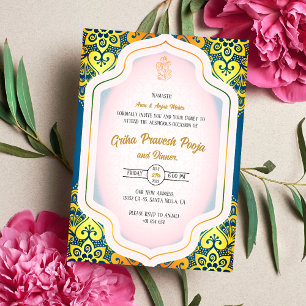 Invitación La casa hindú que calienta a Griha Pravesh