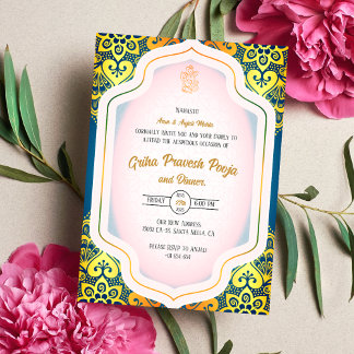 Invitación La casa hindú que calienta a Griha Pravesh