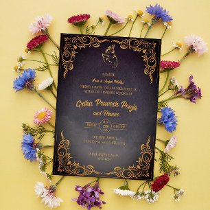 Invitación La casa hindú que calienta a Griha Pravesh