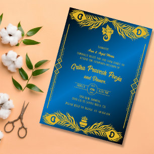 Invitación La casa hindú que calienta a Griha Pravesh