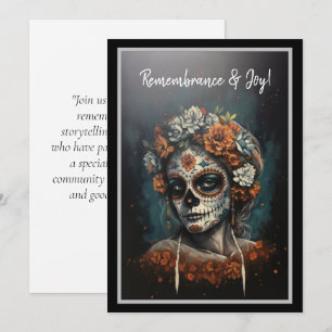 Invitación La Catrina Espíritu Eterno Día de los Muertos