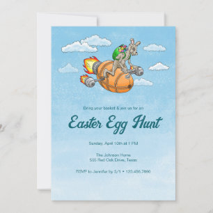 Invitación La caza de huevos de Pascua de Rocket Bunny