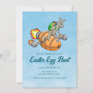 Invitación La caza de huevos de Rocket Bunny