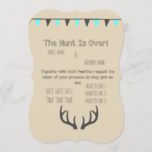 Invitación La caza ha terminado con la crema