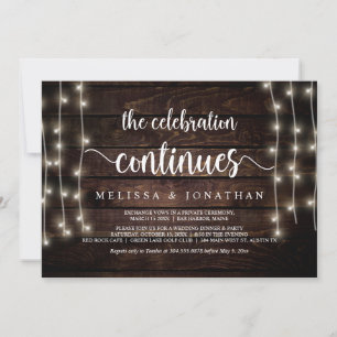 Invitación La celebración continúa, Huida de boda