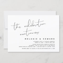 Invitación La Celebración Continúa, Huida de Boda