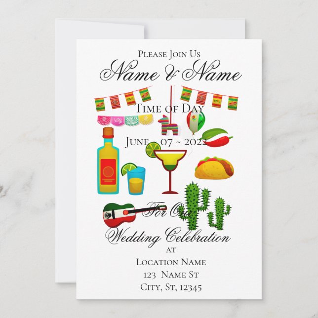 Invitación La celebración de Cinco de Mayo Thunder_Cove (Anverso)