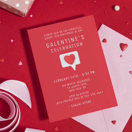Invitación La celebración de Galentine le quitó el corazón de
