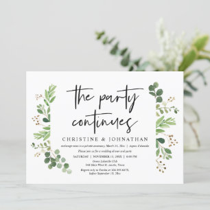 Invitación La celebración de la fiesta de fuga de novios cont