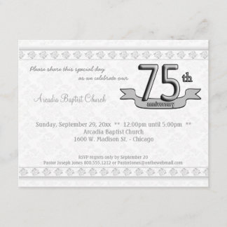 Invitación La celebración de plata del aniversario del