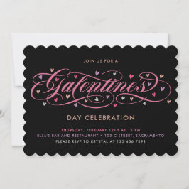 Invitación La celebración del Día de Galentine