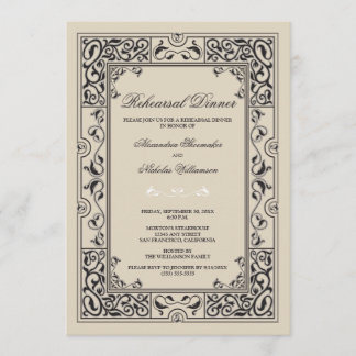 Invitación La cena clásica del ensayo de la ilustración