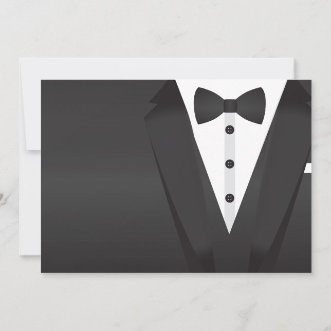 Invitación La cena de la pajarita del smoking del fiesta de