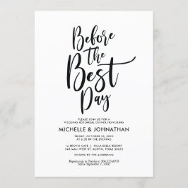 Invitación La cena elegante perfecta del ensayo de la boda