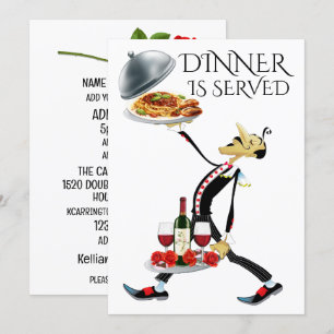 INVITACIÓN LA CENA ESTÁ SERVIDA