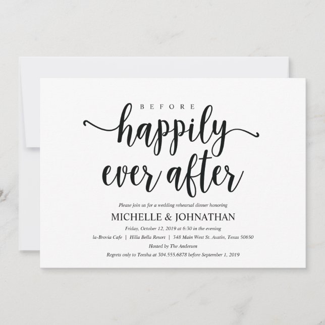 Invitación La cena rústica del ensayo de la boda de Kraft (Anverso)