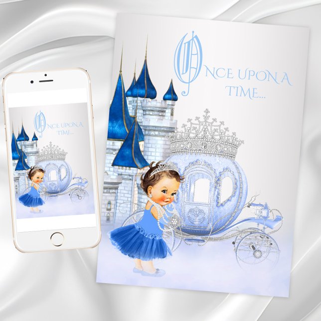 Invitación La cenicienta de una vez el cumpleaños de la princ (Cinderella princess birthday party invitation. Any event. Digital download and printed available.)