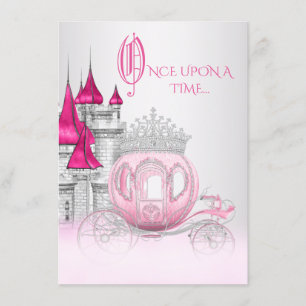 Invitación La cenicienta llegó el día de la princesa