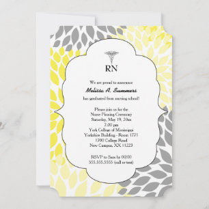 Invitación La ceremonia de postulación de la enfermera invita