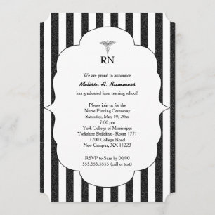 Invitación La ceremonia de puño de la enfermera RN invita al 