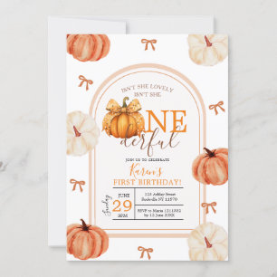 Invitación La cinta del lazo no es ella Onederful Pumpkin Gin