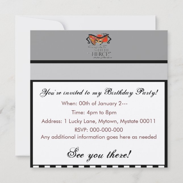 Invitación La cita feroz ideal de la noche de verano de (Anverso)