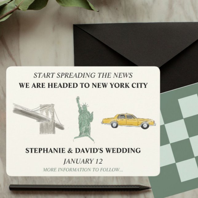 Invitación La ciudad de Nueva York Salve el dibujo de acuarel (Subido por el creador)