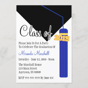 Invitación La clase de la graduación 2015 de la borla invita