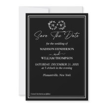 La clásica boda blanca y negra salva la fecha