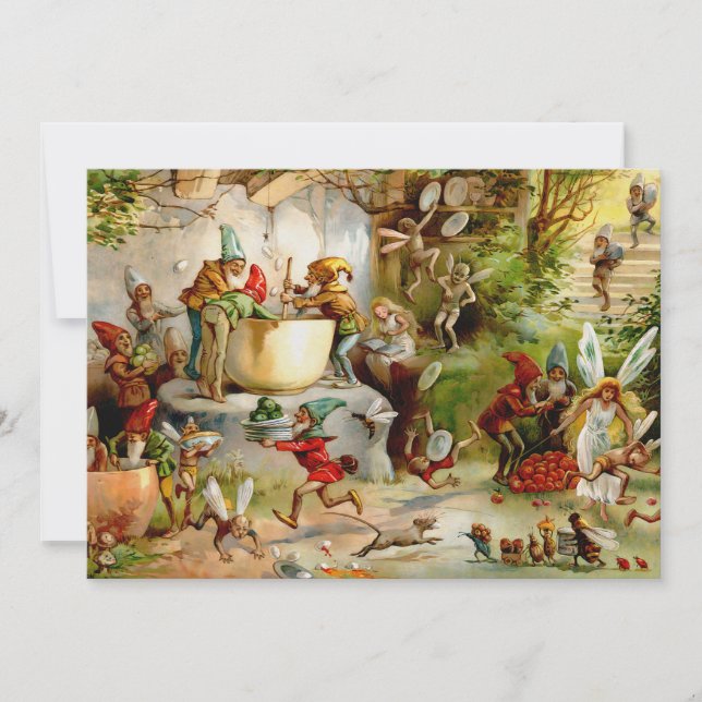 Invitación La cocina de los Gnomes - 1895 (Anverso)