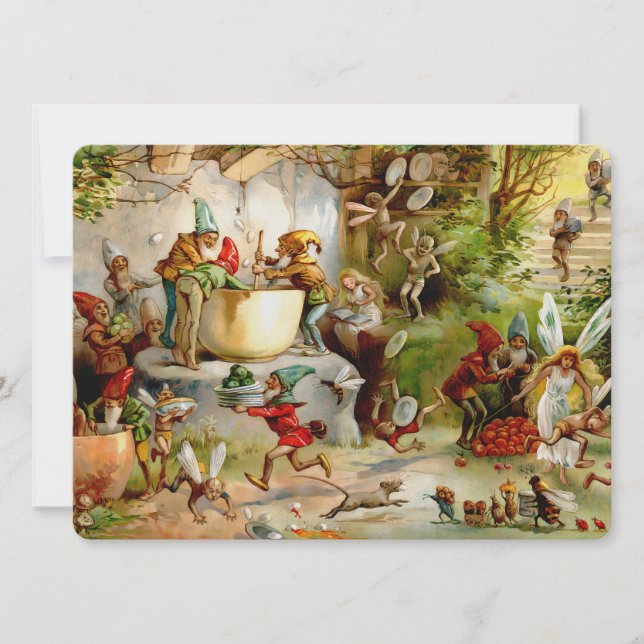 Invitación La cocina de los Gnomes - 1895 (Anverso)