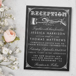 Invitación La colección de Bodas de Chalkboard Marriage