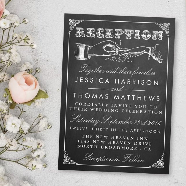Invitación La colección de Bodas de Chalkboard Marriage (Subido por el creador)