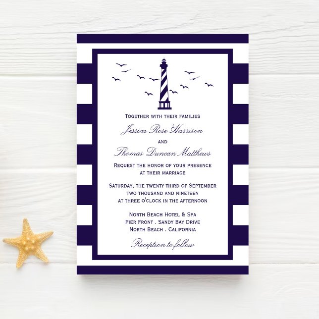 Invitación La Colección de Bodas del Faro Náutico (Subido por el creador)