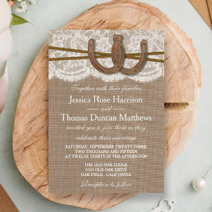 Invitación La colección de Bodas rusos de la herradura