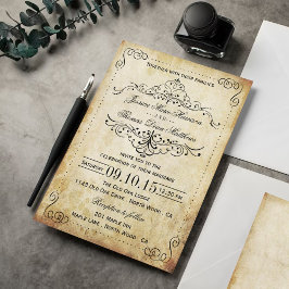 Invitación La colección Ornate Flourish Vintage Wedding