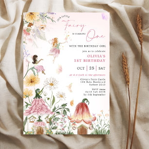 Invitación La colorida Princesa de Flor Silvestre
