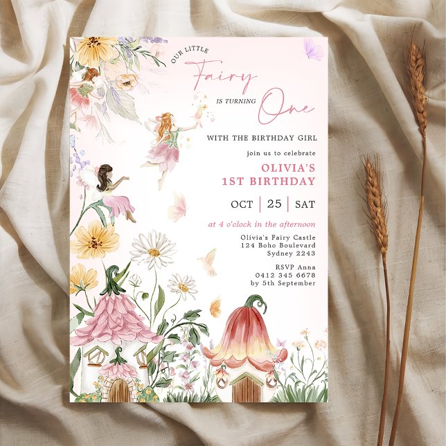 Invitación La colorida Princesa de Flor Silvestre (Subido por el creador)