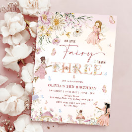 Invitación La colorida Princesa de los Hados de Flor Silvestr
