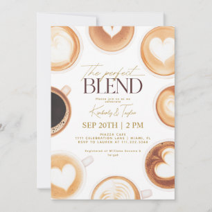 Invitación La Combinación Perfecta de Café para la Ducha de l