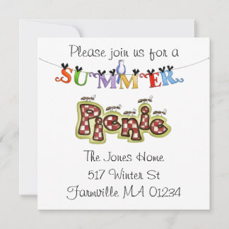 Invitación La comida campestre invita