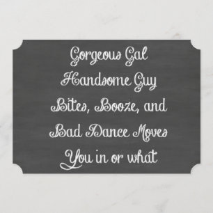 Invitación La Comida, El Booze Y La Mala Danza Mueven El Cart