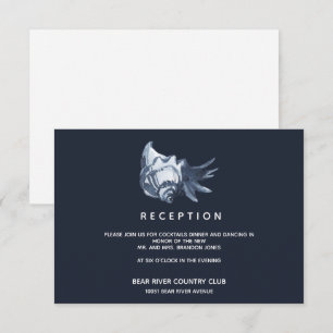 Invitación La Concha Azul Sobre para recepción de boda