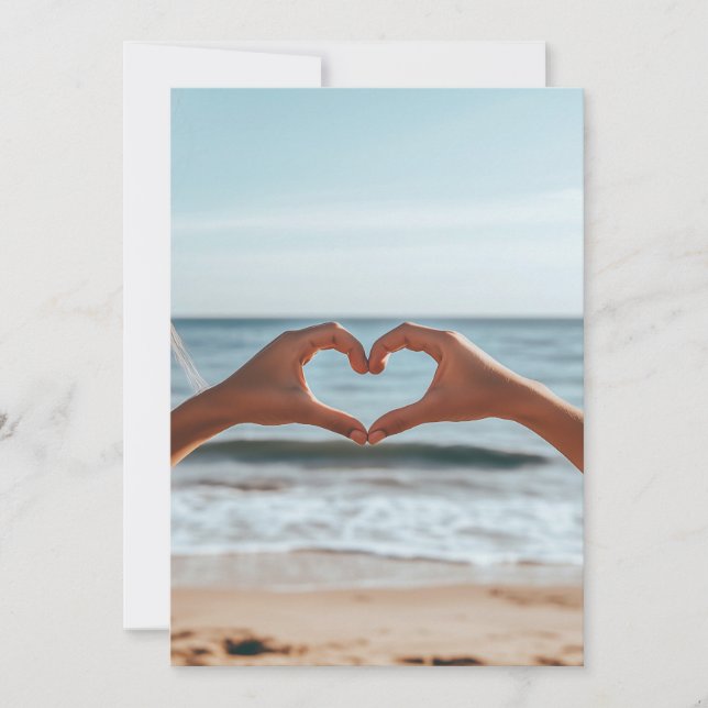 Invitación La conexión con la playa (Anverso)