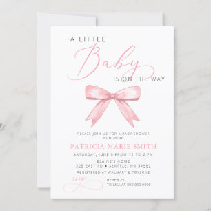 Invitación La Coqueta Pequeña Está En Camino De Baby Shower B