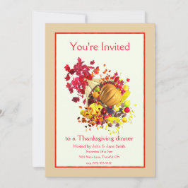 Invitación La Cornucopia del Día de Acción de Gracias